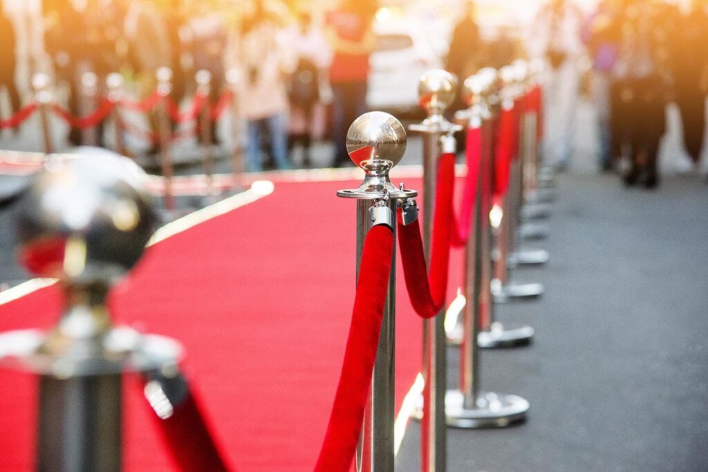 red carpet signifying celebrities who went to alcohol rehab